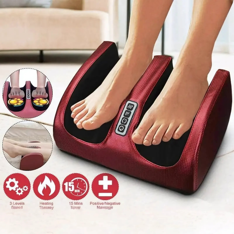 Appareil de massage des pieds 3D Shiatsu chauffant