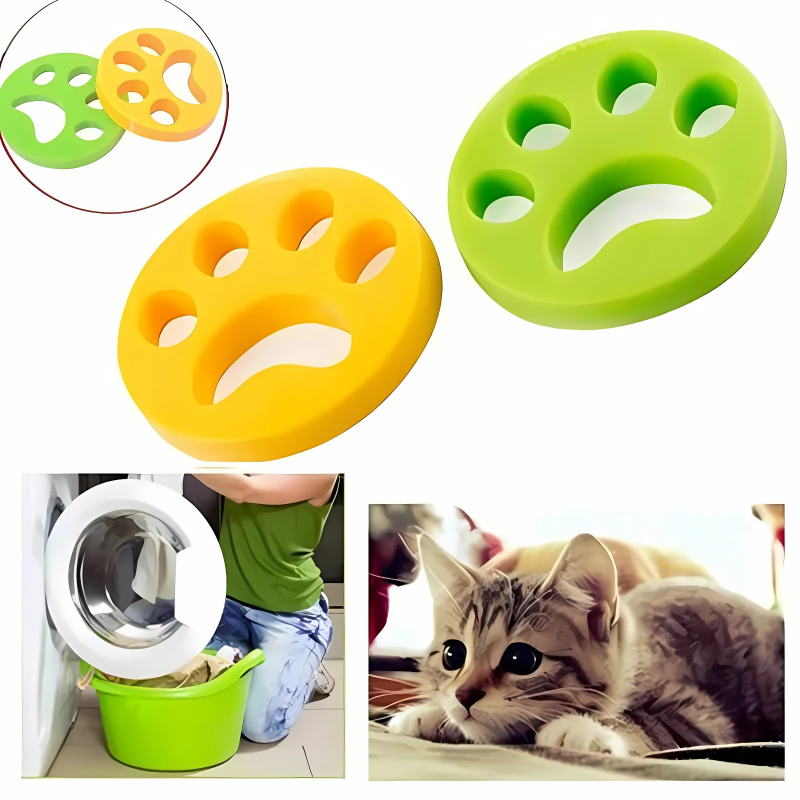 Attrape-poils en silicone pour linge et textiles