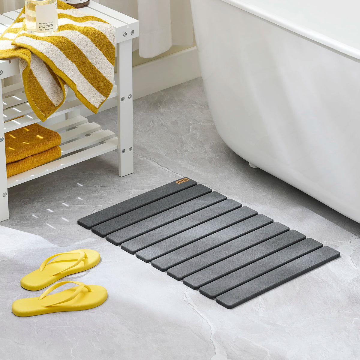 Tapis de bain en diatomite