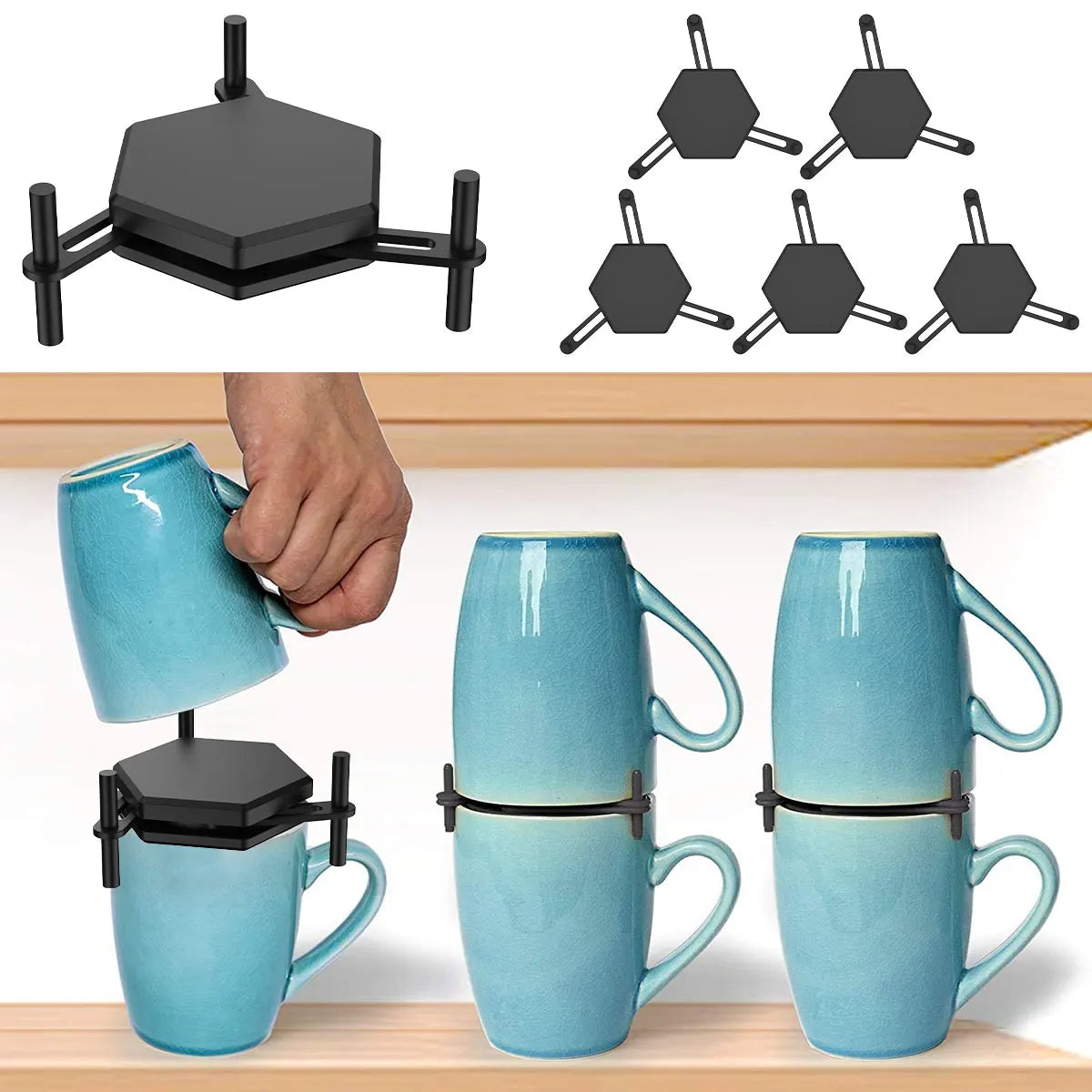 Support empilable pour mugs et tasses